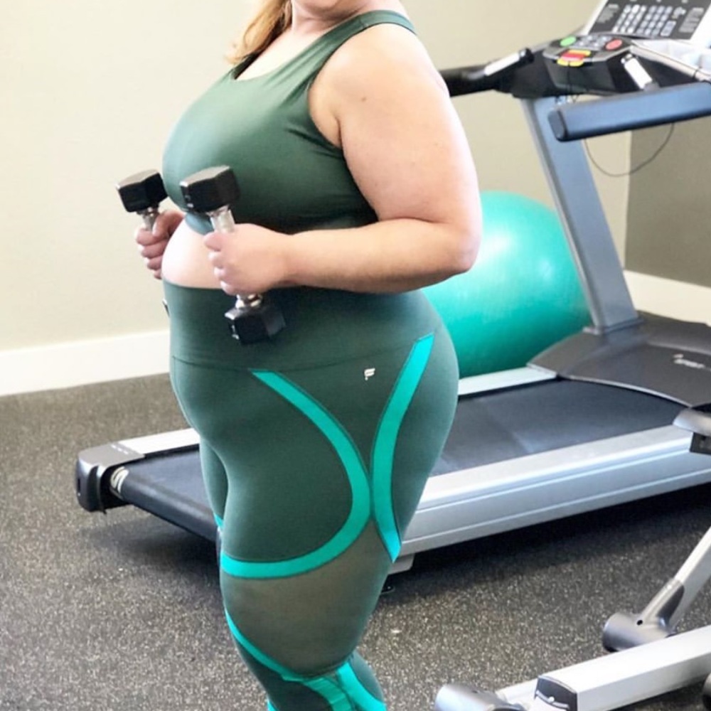 Beautiful green sports bra!